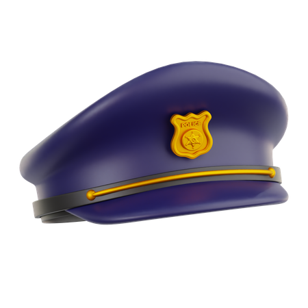 Polizeimütze  3D Icon