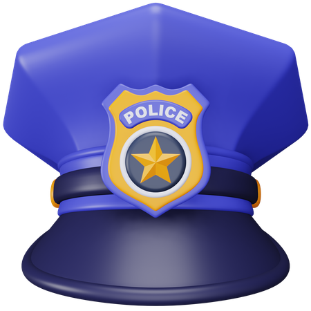 Polizeimütze  3D Icon