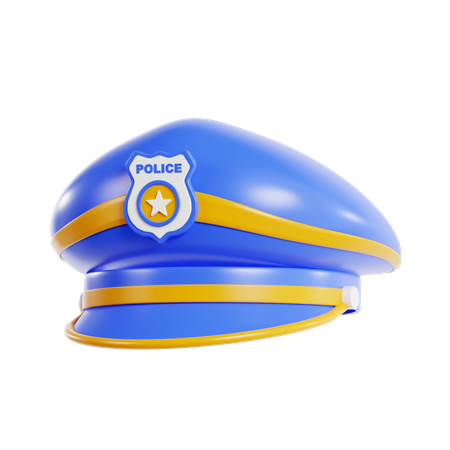 Polizeimütze  3D Icon