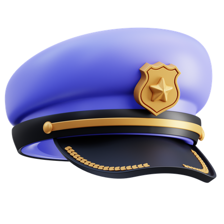 Polizeimütze  3D Icon