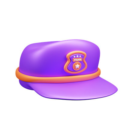 Polizeimütze  3D Icon