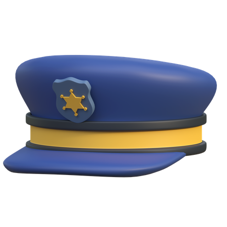 Polizeimütze  3D Icon
