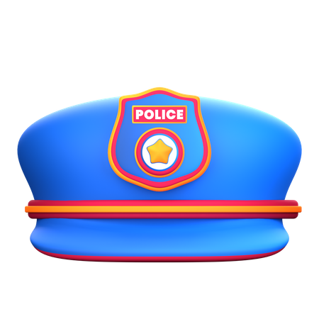 Polizeimütze  3D Icon