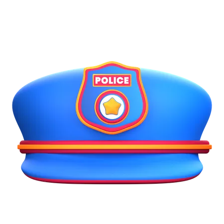 Polizeimütze  3D Icon