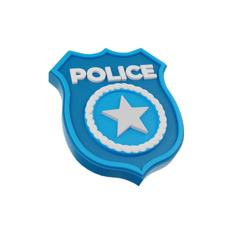 Polizei schild  3D Icon