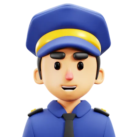 Polizist  3D Icon