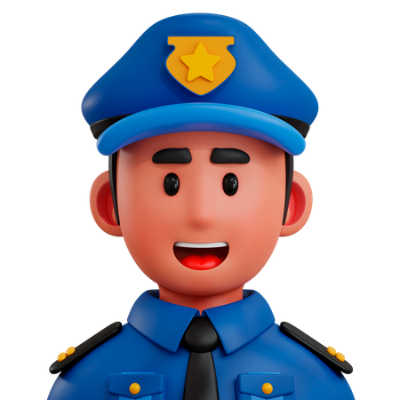 Polizist  3D Icon