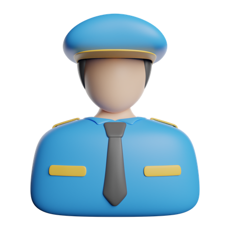 Polizist  3D Icon