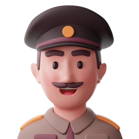 Polizist  3D Icon