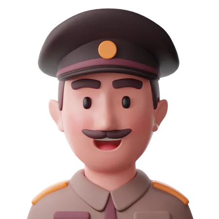 Polizist  3D Icon