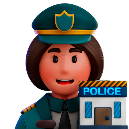 Polizist  3D Icon