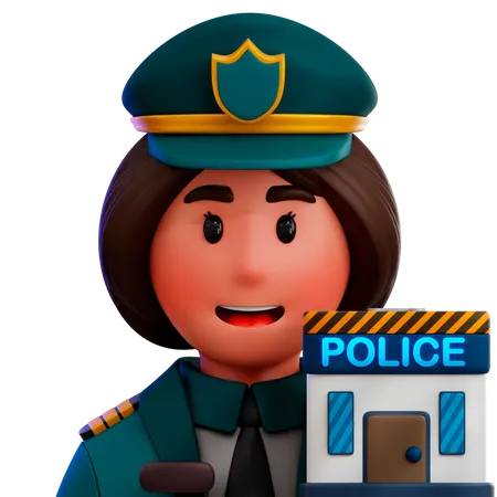 Polizist  3D Icon