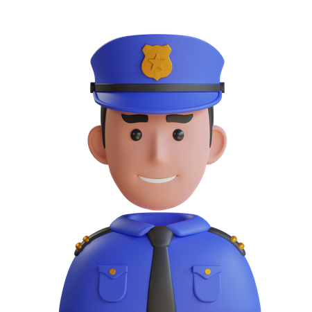 Polizist  3D Icon