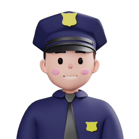 Polizist  3D Icon