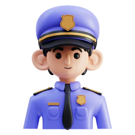 Polizist  3D Icon