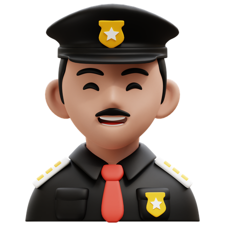 Polizist  3D Icon