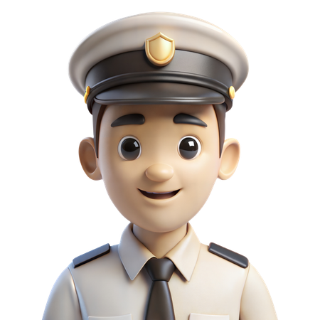 Polizist-Avatar  3D Icon