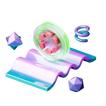 水玉  3D Icon