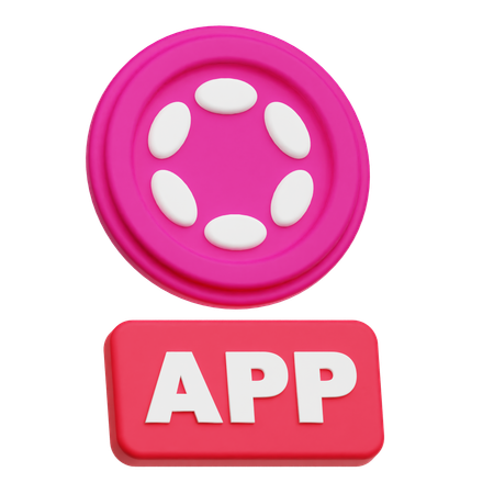 Polkadot App  3D Icon