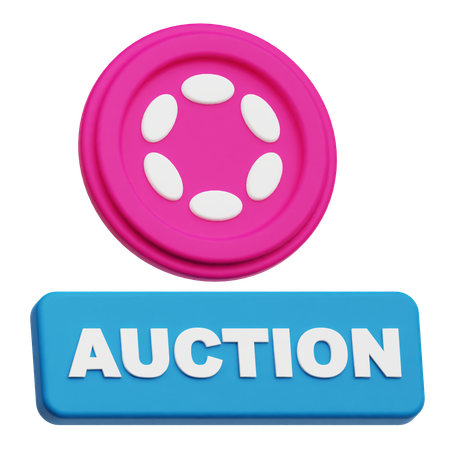 Polkadot Auction  3D Icon