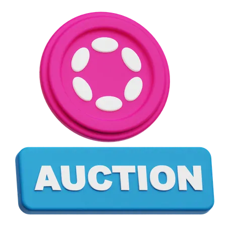 Polkadot Auction  3D Icon