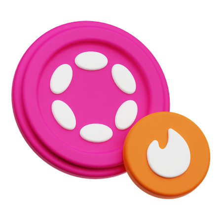 Polkadot Burn  3D Icon