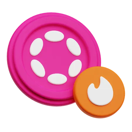 Polkadot Burn  3D Icon