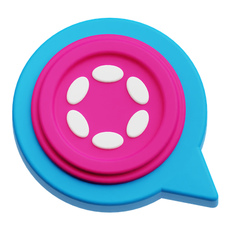 Polkadot Chat  3D Icon