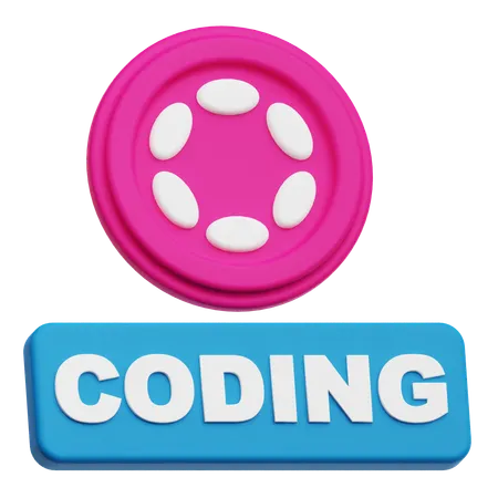 Polkadot Coding  3D Icon