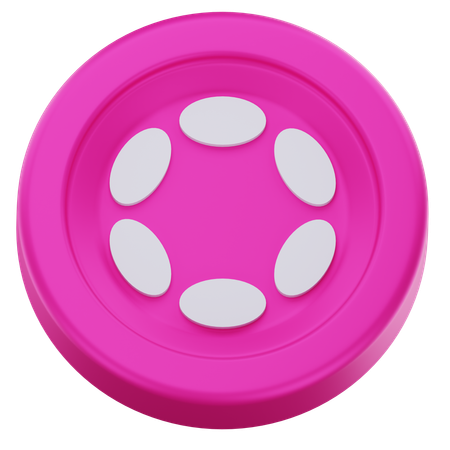 水玉コイン  3D Icon