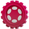 3d polkadot coin logo