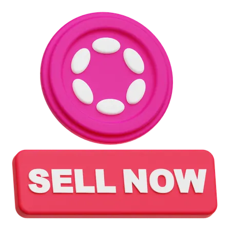 Polkadot Coin  sell now  3D Icon