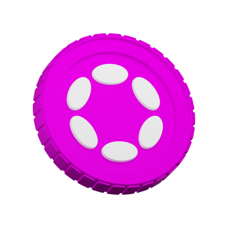 Polkadot Crypto  3D Icon
