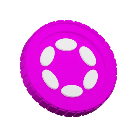 Polkadot Crypto  3D Icon