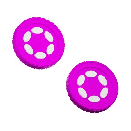 Polkadot Crypto  3D Icon