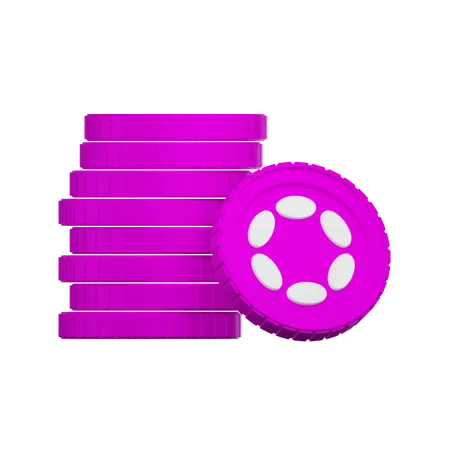 Polkadot Crypto  3D Icon