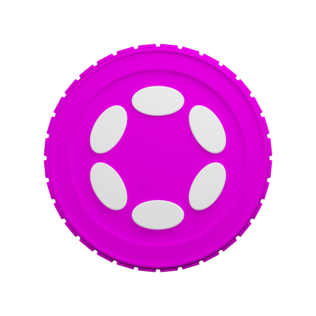 Polkadot Crypto  3D Icon