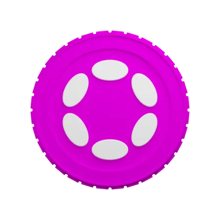 Polkadot Crypto  3D Icon