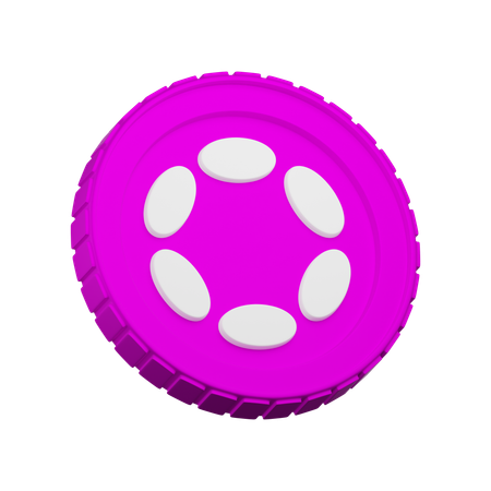 Polkadot Crypto  3D Icon