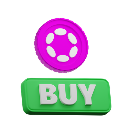 ポルカドットの暗号通貨購入  3D Icon