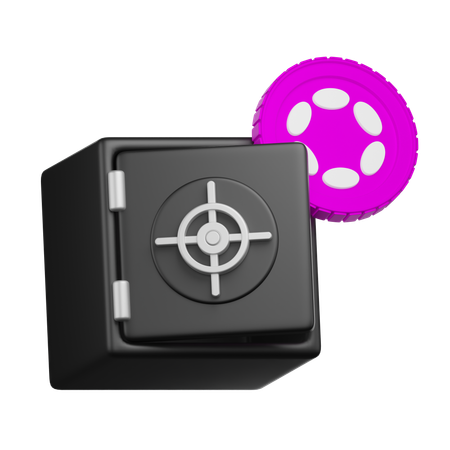 Polkadot Crypto Locker  3D Icon