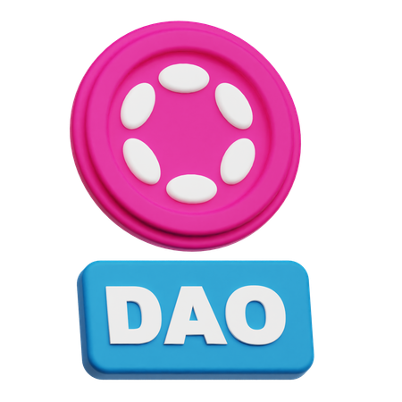 Polkadot Dao  3D Icon
