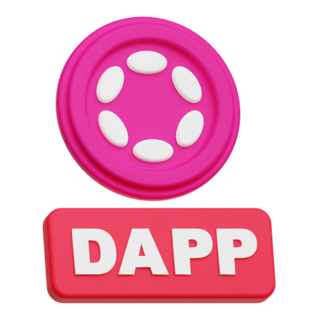 Polkadot Dapp  3D Icon