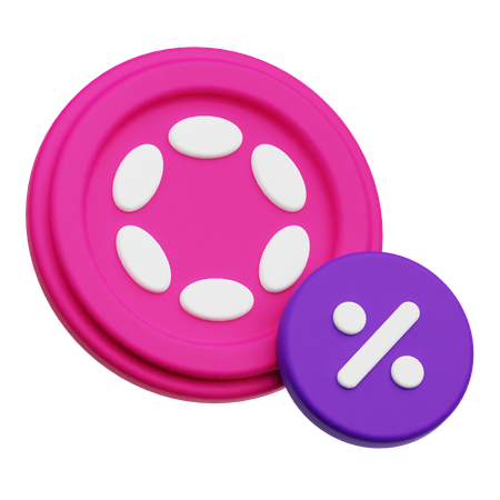 Polkadot Discount  3D Icon