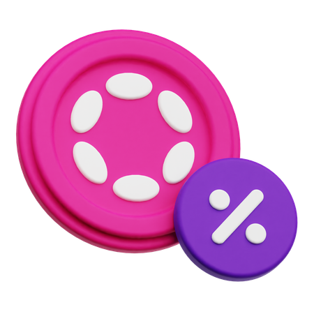 Polkadot Discount  3D Icon