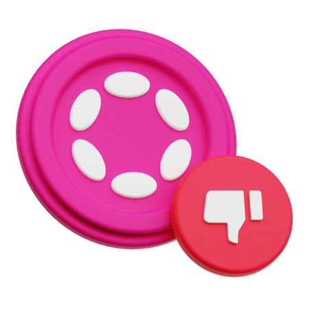 Polkadot Dislike  3D Icon