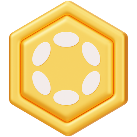 Polkadot (DOT)  3D Icon
