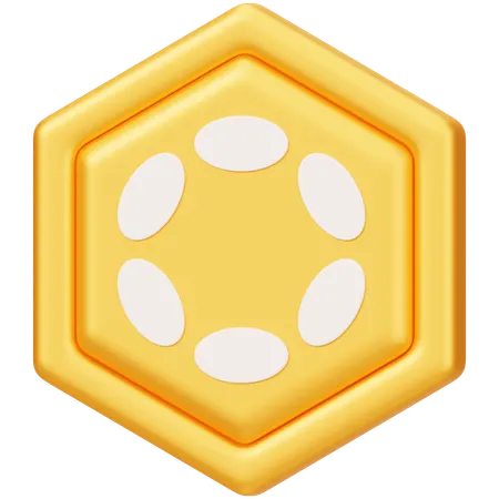 Polkadot (DOT)  3D Icon