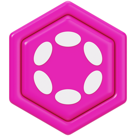 Polkadot Dot  3D Icon