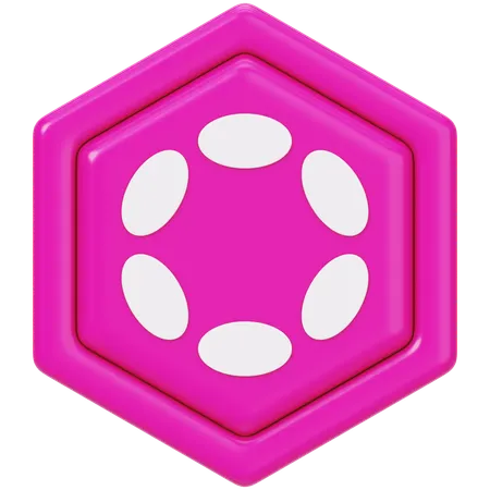 Polkadot Dot  3D Icon